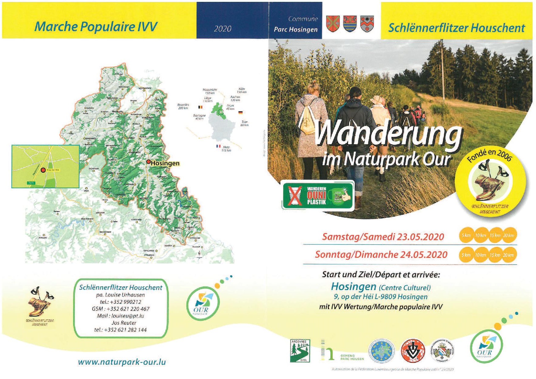 ANNULATION/ABSAGE HOSINGEN FLMP IVV WANDERUNG 