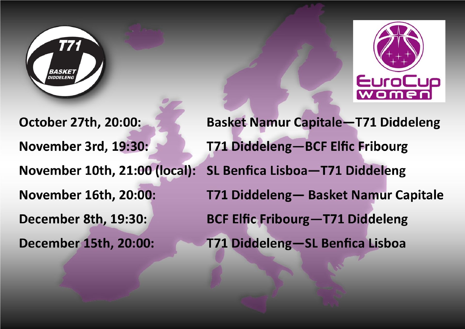 Benfica Basket Namur Capitale EuroCup Women - SL Benfica